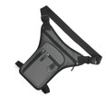 thumbnail image 1 of Jumpingount Riñonera de cuero PU para hombre, reemplazo impermeable, a la moda, con múltiples bolsillos, de Color sólido, para teléfono, tarjeta de Mochilas Gris Jumpingount AP019045-04, 1 of 6