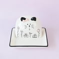 thumbnail image 2 of HAHADAXA Cute Cat Butter Dish with Lid, 2 of 5