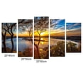 thumbnail image 2 of 5 Pcs DIY Sunset Scenery Combination Wall Stickers Home Decor Living Room Poster Self-adhesive Painting;5 Pcs DIY Sunset Scenery Wall Stickers Home Poster Self-adhesive Painting, 2 of 6