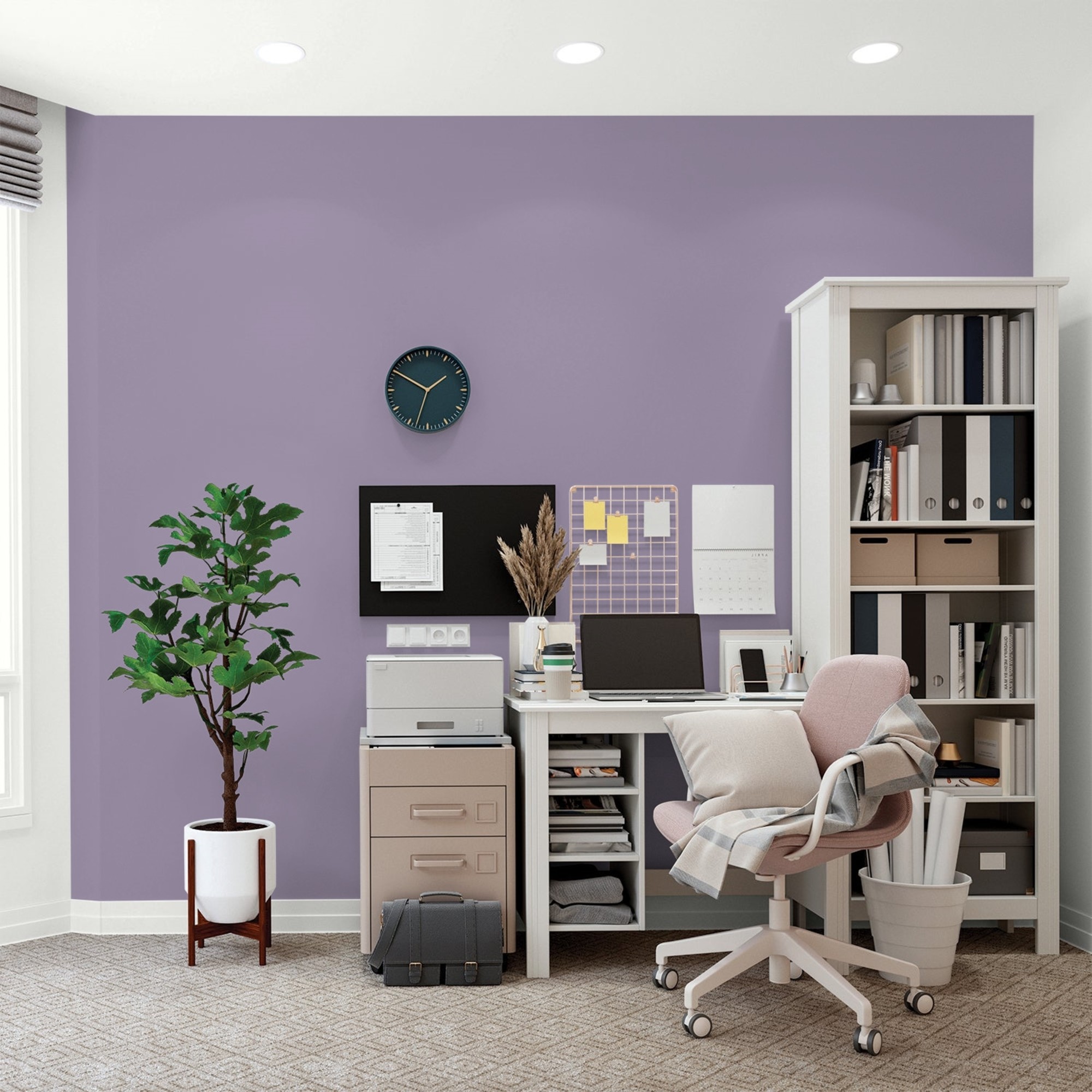 Glidden HEP Smoky Grape / Purple, Flat Interior Paint with Primer, 1 Gallon