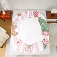 thumbnail image 5 of Manfei Cute Santa Claus Bed Sheets,Merry Christmas King Sheets,Xmas Tree Candy Cane Sheet Set For Girls Kids,Breathable Home Decor,4-Piece, 5 of 7
