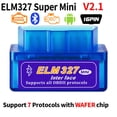 thumbnail image 1 of Nuevo ELM327 V1.5 OBD2 escáner PIC18F25K80 Bluetooth/Wifi ELM 327 OBD herramienta de diagnóstico de coche para Android/IOS OBDII Mini lector de código Tan Jianjun unisex, 1 of 2