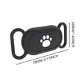 thumbnail image 3 of Funda de silicona resistente al agua con soporte para collar de gato para Samsung Galaxy SmartTag2 (negro), 3 of 5