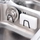 thumbnail image 4 of ZJDOAK - Soporte organizador para esponja y cepillo de cocina, soporte para esponja para fregadero de cocina, soporte adhesivo fuerte para encimera de fregadero, acero inoxidable, resistente al agua, 4 of 7