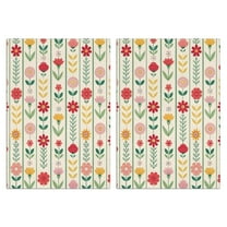 2 Pcs Funny Kitchen Towels,Pioneer Flower Microfiber Dish Towels,Kitchen Tea Towels,Kitchen Towel Set (18" X 26")