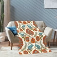 thumbnail image 4 of XMXT Flannel Warm Throw Blanket, Vintage Persian Botanicals Bedroom Decor Blankets for Bed Couch Living Room, 50 x 70 inches, 4 of 9
