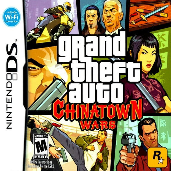 Vdieo Game Cartridges Grand Theft Auto Chinatown US Version, DS Game Cartridges for NDS 3DS DSI DS