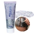 thumbnail image 4 of Paillettes Visage Corps Blanc Clair - Tenues de Fête Flash Festival Rave pour Femmes, 4 of 8
