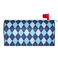 thumbnail image 2 of Bingfone Blue Squares Magnetic Mailbox Cover Standard Size for Garden Yard Outdoor Decorations-21x18 in, 2 of 9