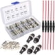 thumbnail image 1 of Fusibles de vidrio de fusión rápida Gebildet - Kit surtido de 150 piezas + portafusibles (tipos de montaje en panel en línea AGC) + 30 asientos de fusibles, 1 of 5