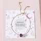 thumbnail image 5 of Pulsera con cadena de amatista y tarjetas Clarify para San Valentín Pulseras para mujer, 5 of 8