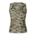 thumbnail image 5 of Basic Camisole For Women Tanks Tops Camo Color Block Print Round Neck Vest Cute Cami Undershirt, 5 of 5
