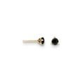 thumbnail image 1 of 14k .40ct. Black Diamond Stud Earrings in 14k Yellow Gold, 1 of 2