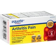 Equate Arthritis Pain Relief Extended Release Geltabs, 650 mg, 20 Ct