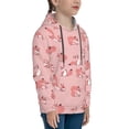 thumbnail image 3 of Lsque Fox Patten Youth Hoodie Sweatshirt Pullover with Kangaroo Pocket Boys and Girls Hoodie Warm Hoodie for Kids-X-Large, 3 of 6