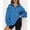 Deep Blue, variant on LYMAYTER ‌Women Half Zip Oversized Sweatshirts Fleece Stand Collar Long Sleeve Solid Color Workout Pullover