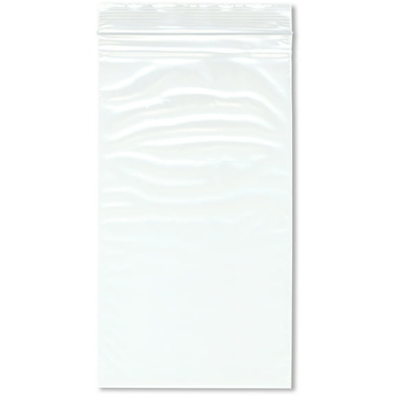 Plymor 5" x 9" (Pack of 100), 2 Mil Zipper Reclosable Plastic Bags