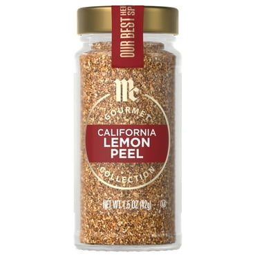 McCormick Gourmet Kosher California Lemon Peel, 1.5 oz Bottle
