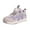 Purple, variant on Silver Youth Sneakers With Turning Fastener And Level Airy Sole For Active Lifestyles, Comfortable Insole Casual Footwear