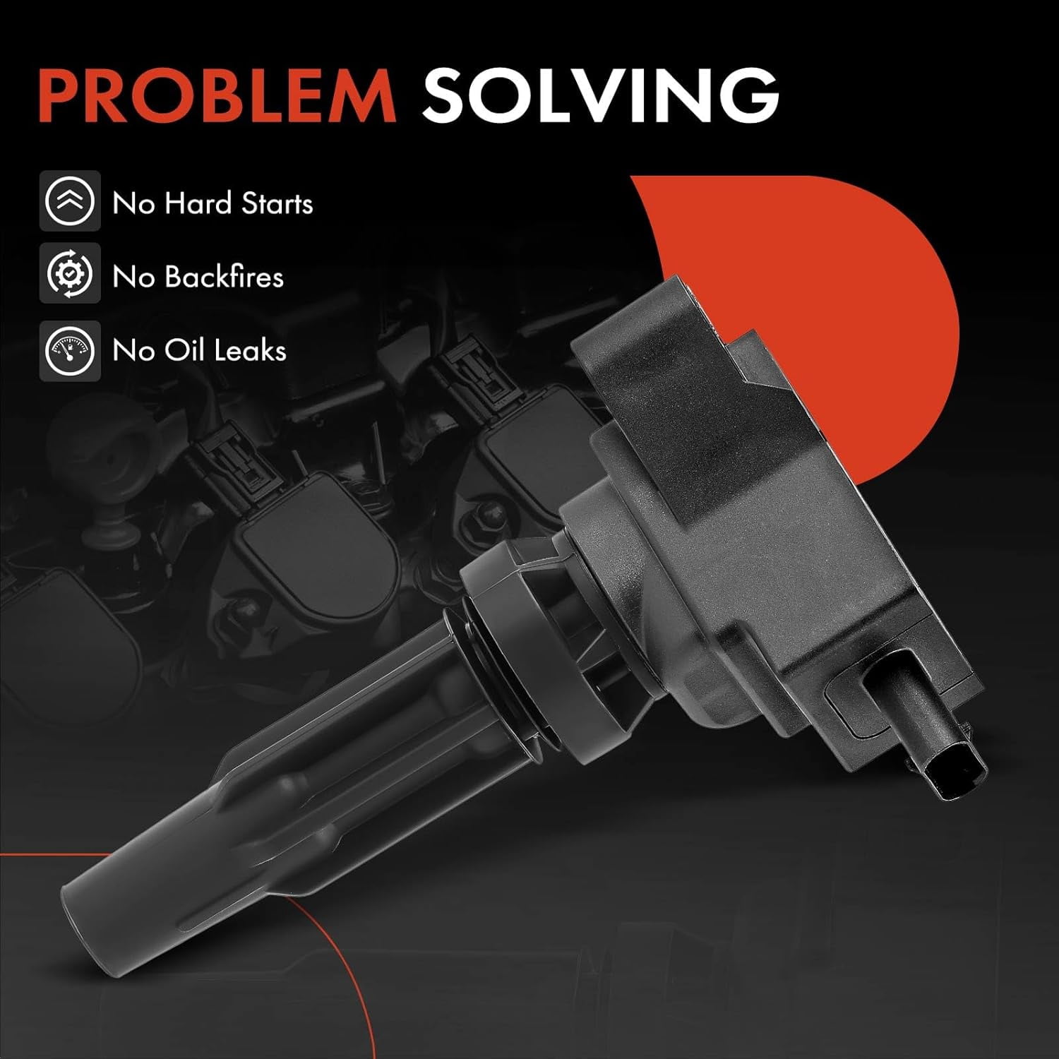 A-Premium Ignition coil Packs Compatible with Ford Explorer Escape 2020-2022, Edge 2019-2021, Ranger Transit Connect 2019-2022, Bronco Sport 2021-2022 & Lincoln Nautilus 2019-2021, Corsair 4-PC Set