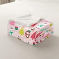 thumbnail image 5 of Christmas Fleece Blanket for Bed Sofa Couch Users Cute Santa Claus Deer Plush Pink Christmas Tree Sherpa Blanket Bedroom Decor Kawaii Xmas Theme Fuzzy Cozy Baby 30"x40", 5 of 8