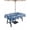 Navy Blue White, variant on Brown Texas Star Retro Outdoor Tablecloth with Umbrella Hole, Country Star Buffalo Plaid Wooden Spillproof Waterproof Outdoor Table Cover, Patio Tablecloths for Party/Garden/Picnic, Round 60 inch