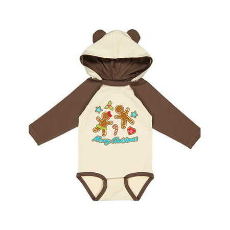 

Inktastic Merry Christmas with gingerbread cookies Gift Baby Boy or Baby Girl Long Sleeve Bodysuit