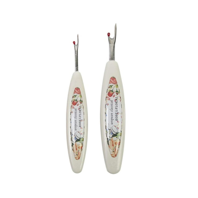 Abbracc 2 Pieces Sewing Stitch Rippers Multipurpose for Fashion Designers Embroidery White