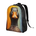 thumbnail image 2 of Fotbe Colorful Painted Duck Travel Laptop Backpack, Business Slim Sturdy Laptops Backpack, Water Resistant College School Computer Bag Gift for Men & Women Fits 15.6 Inch Notebook, 2 of 8