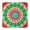 Rainbow Tie Dye, variant on Colorful Tie Dye Circular Spiral Pattern Square Fitted Tablecloth with Elastic Edge,Square Table Cover,Washable Elastic Table Cover for Home Kitchen Party Decor 34"x34"
