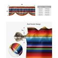 thumbnail image 5 of Colorful Mexican Stripes Small Curtain Rod Pocket Short Curtains Home Decor Partition Cabinet Door Window Curtains, 5 of 6