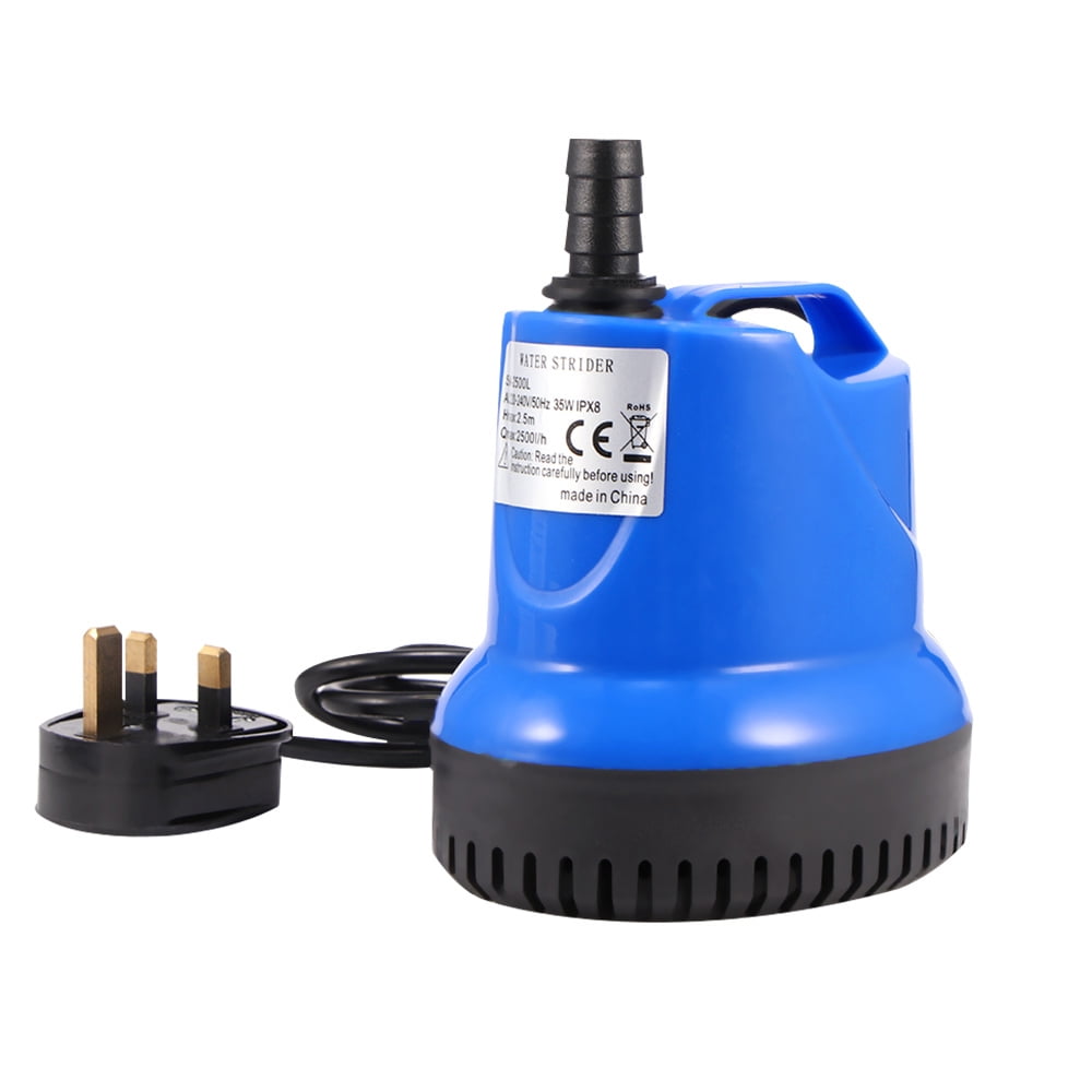 Aquarium Submersible Water Pump 2500L/H Electric Fountain saving