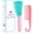 Pink Green, variant on Detangling Hair Brush, Detangling brush for Adults and Kids, Comb Set for Kinky Curly Coily and Wavy Hair, For Wet and Dry Hair, Afro American Type 3a-4c, Comfortable Grip, Easy to Clean(Blue)