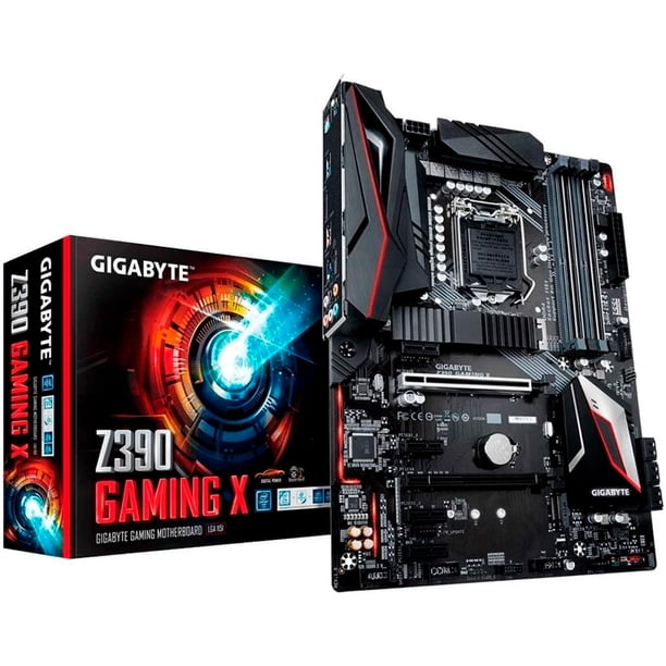 T. Madre Gigabyte Z390 GAMING X, ChipSet Intel Z390,Soporta: Core i9 Gigabyte Z390 Gaming 1151 DDR4 ATX
