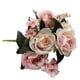 thumbnail image 3 of Artificial Rosa Flor Simulación Boda Ramo de novia Paño de oficina en casa Decoración de flores, Rosa Yuarrent HA8404-02B, 3 of 6