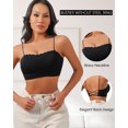 thumbnail image 4 of USEASY Seamless Tube Top Bra for Women Wireless Non-Padded Sleep Bras Comfort Scalloped Bralettes Top, 4 of 7