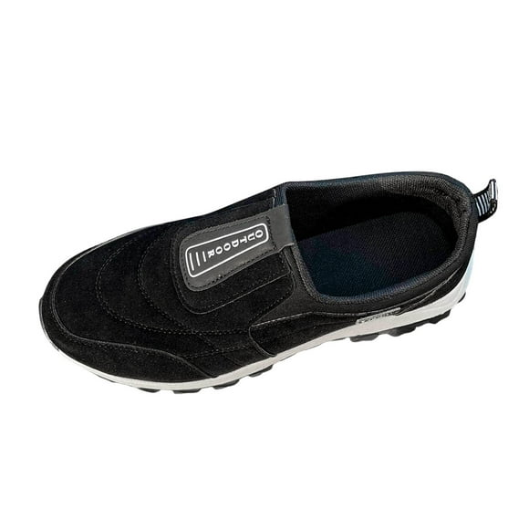 Wyzesi Slipy on Sneakers Women Arch Support Black 2025 Autumn and Winter New Trade Plusand Women's Thick Soled Casual Sports Shoes Shoe Covers Sports Shoes Black Sneakers for Women Dressy Wide