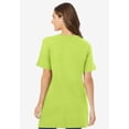 thumbnail image 2 of Woman Within Plus Size Perfect Short-Sleeve V-Neck Tunic, 2 of 6