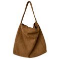 thumbnail image 1 of Bolso Informal para Mujer Bolso Clásico Retro Tela Tweed Bolso Mano (marrón), 1 of 9