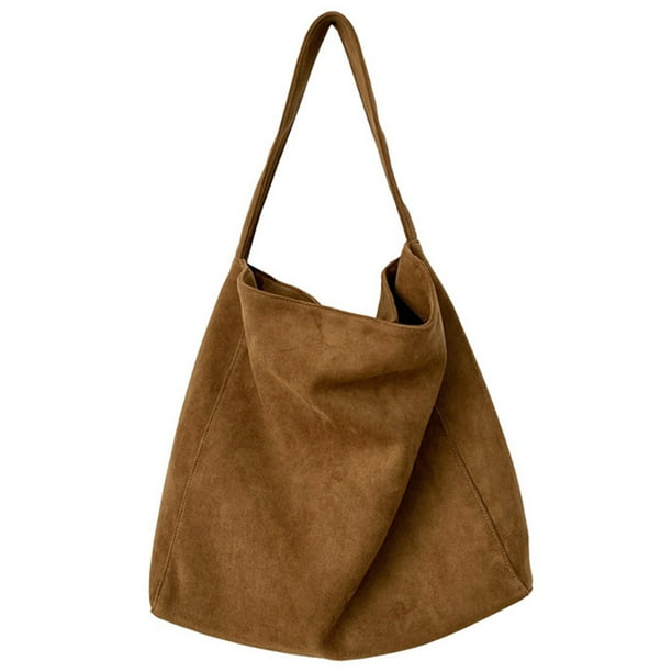 Bolso Informal Hombro Gran Capacidad Tela Tweed A La para Mujer