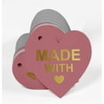 thumbnail image 3 of Inkdotpot Made With Love Wedding Bottle Tag Real Gold Foil Favor Hang Tag 50 Pack, 3 of 6