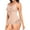 Beige, variant on Women's Plus Size Lace Shapewear Bodysuit - V-Neck Sleeveless, Elegant for Evening Wear