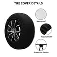 thumbnail image 4 of Balery Round Mandala1tire Cover Waterproof Dust-Proof, Universal Spare Wheel Tire Cover For Trailer, Rv, Suv Truck And Vehicle Camper Accessories-16 Inch, 4 of 9