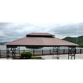 thumbnail image 3 of Unique Choice 13' x 10' Replacement 2-Tier Gazebo Canopy Cover Top Fabric,Brown, 3 of 6