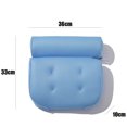 thumbnail image 4 of Almohada de baño de lujo de gran tamaño, azul brillante, almohada de baño para soporte de cuello y espalda, malla de aire 3D transpirable para bañera, se adapta a todas las bañeras,, 4 of 5