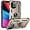 Gold, variant on Case for iPhone 14,Military Car Holder [Built-in Kickstand] Metal Ring Dual-Layer Heavy Duty TPU PC Shockproof Protection Phone Case for iPhone 14,6.1 Inch 2022 (Black)