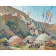 thumbnail image 2 of Alexander Evgenievich Yakovlev 18x15 Gold Ornate Wood Frame and Double Matted Museum Art Print Titled - Chimerical Landscape, 2 of 4