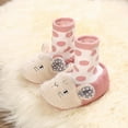 thumbnail image 5 of Unisex Baby Slipper Socks Kids Floor Slipper Baby Winter Newborn Cute Shoes Warm Comfortable Snowfield Booties Prewalker Toddler Boys Girls Fuzzy Socks for Girls Slipper Socks, 5 of 9
