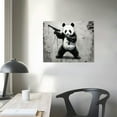 thumbnail image 4 of Nawypu  Panda with Guns Canvas Art Print Stretched Painting Picture Poster Giclee Wall Decor, 4 of 5