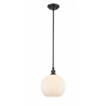 341-1S-BK-G121-10 Innovations Lighting Concord - 1 Light Mini Pendant In Industrial Style-13 Inches Tall and 10 Inches Wide-Matte Black Finish-Matte